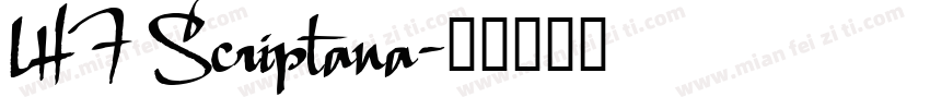 LHF Scriptana字体转换